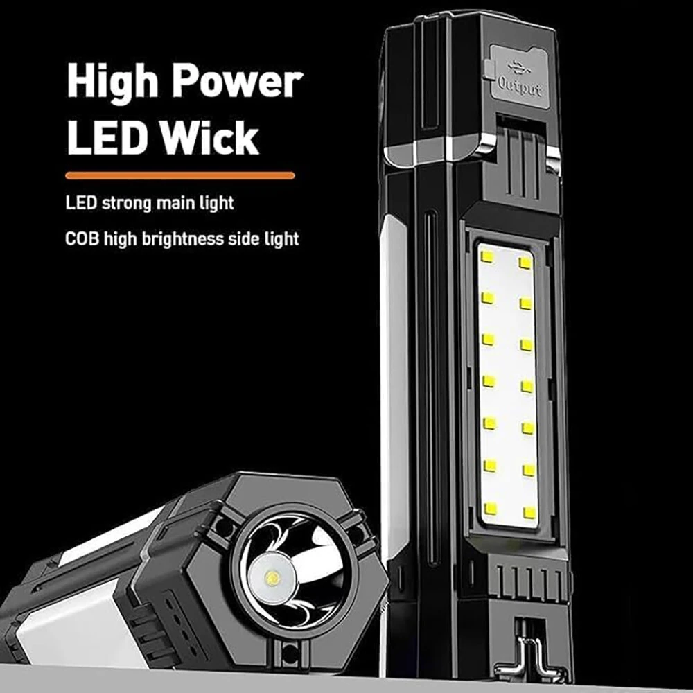 (image for) 3000mAh Portable Camping Light Rechargeable LED Camping Lantern with 5 Light Modes Waterproof Camping Gear SOS Flashlights for Emergencies Travel