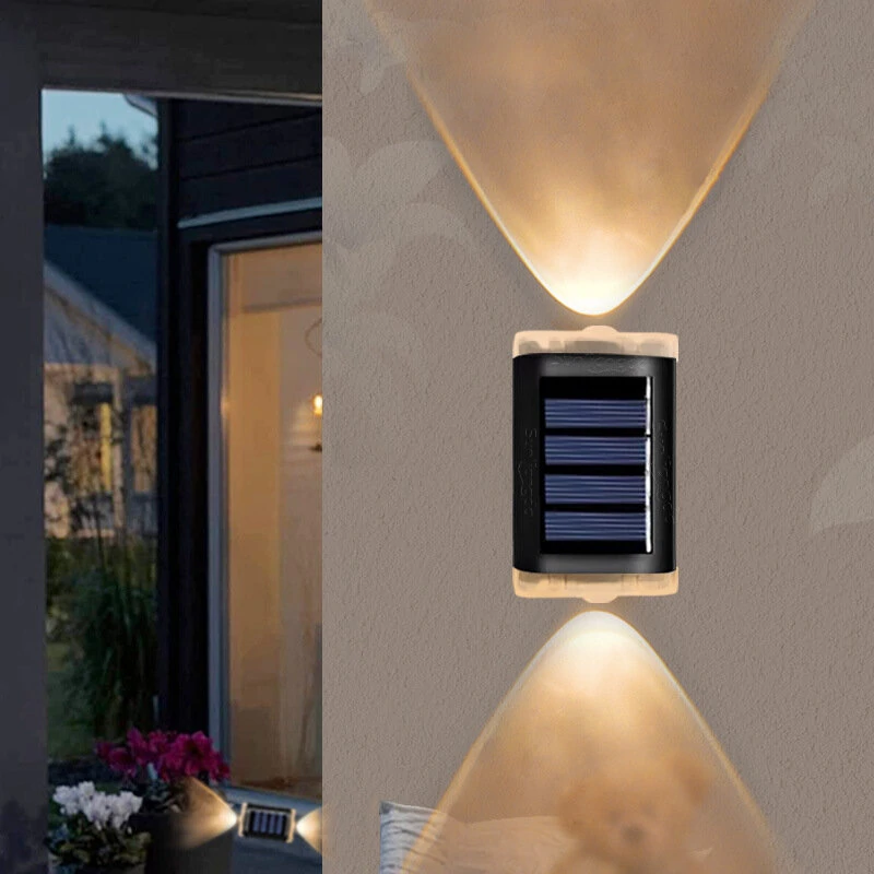 (image for) Solar Lamp Wall Lamp Up And Down Light Outdoor Wall Washing Lamp Balcony Lighting Night Light